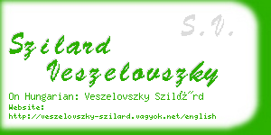szilard veszelovszky business card